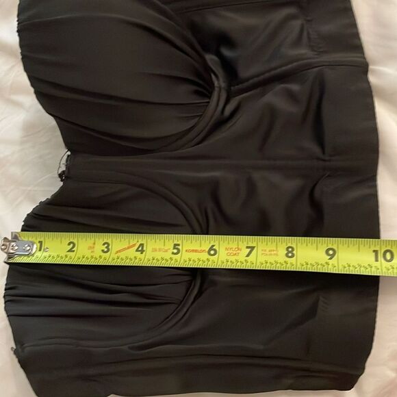 French Kiss Black Strapless Bustier Corset Womens Size Large Underwire Padded - Picture 7 of 13